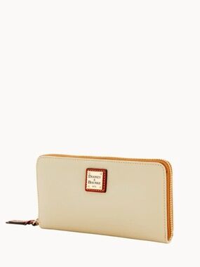 Dooney & Bourke Pebble Grain Large Zip Around Clutch Wristlet NWT